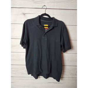Cat Workwear Redefined Mens Polo Shirt Black Short‎ Sleeve Pullover Collar M